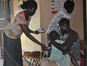 Mother and baby at Karin Medical Center