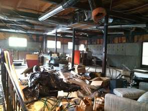 Donated Space BEFORE Local High School Cleans Up