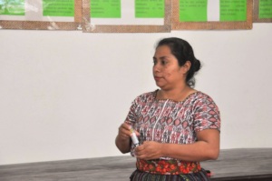 Sandy listens to a participant's suggestion
