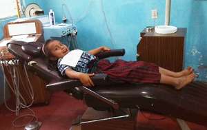 Marta at the dental clinic