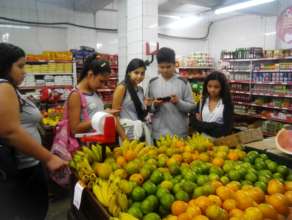 Students visiting local producers