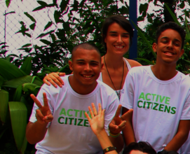 Evando (left) during the workshop at SINAL