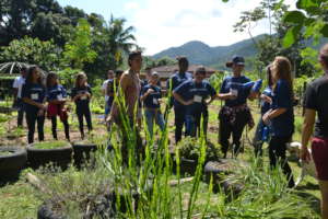 Luana, Swiss, talking about local medicinal plants