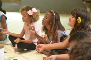 Children meditation session