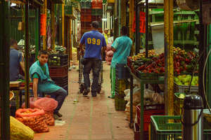 The colorful market place the sad reality
