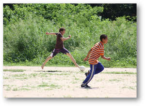 Enjoying sports club