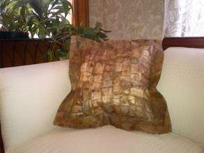 Decorator Pillow made from non-spun textile