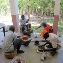 Grinding soils in preparation for shipment