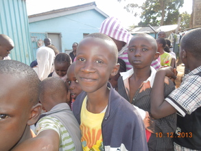 One of the beneficiaries at the Kibera dental camp
