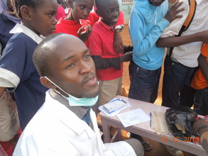 David Mudia at the Kibera free dental camp