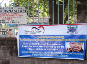 banner for Dentcare Kenya free dental camp