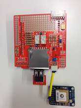 bGeigie 2 populated board and GPS