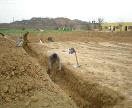Demarcation work at Ranjali