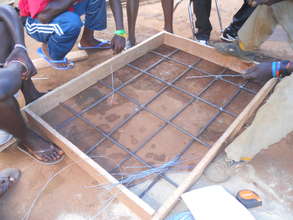 Completed frame with bars