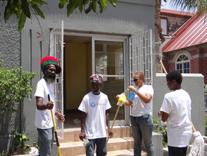 Learning Center Clean Up - getting mops ready