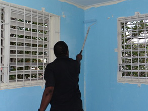 Center Clean Up- Cecil paints second computer room