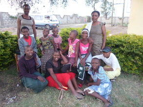 Some of the girls supported by Shalom