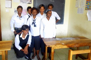Some of the girls at the training centre