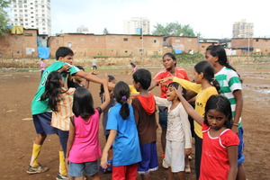The main coach Hiralal motivates the girls