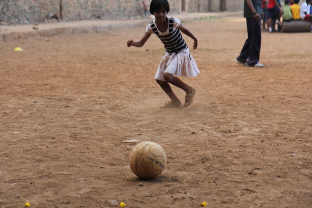 Empower Girls through football in a slum in India