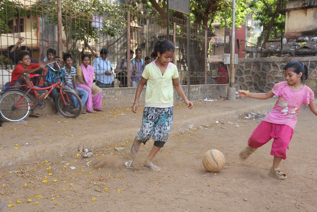 Empower Girls through football in a slum in India