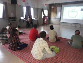 Balsena children participating in CRIA forum