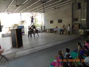Children performing during Cultural day