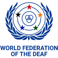 World Federation of the Deaf logo